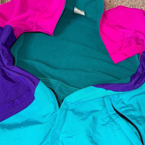 Vintage Bellwether cycling nylon jacket & pants 90's neon SZ M jacket SZ SM Pant - Picture 15 of 16